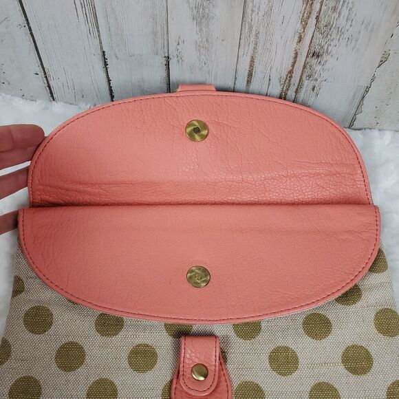 Tulu Ramona Clutch Purse Coral Polka Dot - Picture 6 of 9
